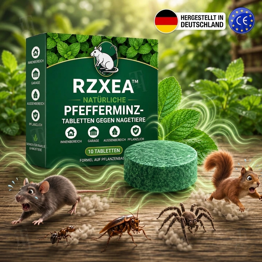 RZXEA™  Natürliche Pfefferminze Tabletten zur Nagetierabwehr