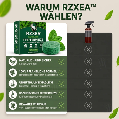 RZXEA™  Natürliche Pfefferminze Tabletten zur Nagetierabwehr